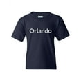 thumbnail image 1 of Orlando Unisex Youth Kids T-Shirt Tee Clothing Youth X-Large Navy Blue, 1 of 5