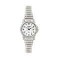 thumbnail image 1 of Orlean Womens Extra Long (XL) Easy to Read Stretch Watch with Date - Full 316L Stainless Steel Watch & Expansion Band - 27mm Analog Ladies Wrist Watches - White Dial, Big Numbers - Silver, 1 of 5