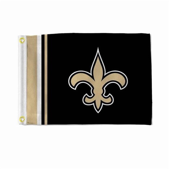 Orleans Saints Flag - Striped Utility - 12 x 17 in. - Durable Design