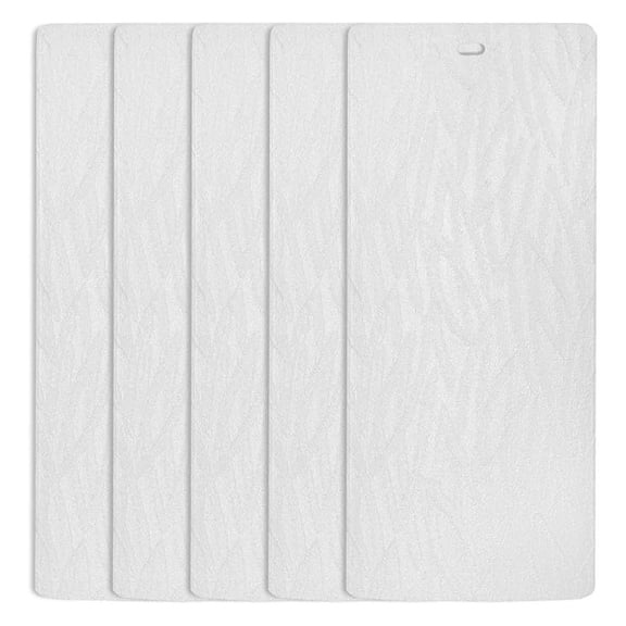 Orleans White Vertical Blind Texture Slats Window Size 70.5 Qty 5 Pack