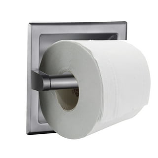 Bathroom Recessed Toilet Paper Holder Wall Mount Rear Mounting Bracket  Included Gold in Bathroom