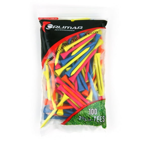 Orlimar Fluorescent Color 2 3/4 Inch Golf Tees (100 Count)