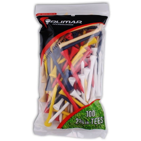 Orlimar 2 3/4-Inch Golf Tees 100-Pack (Multi-Color)