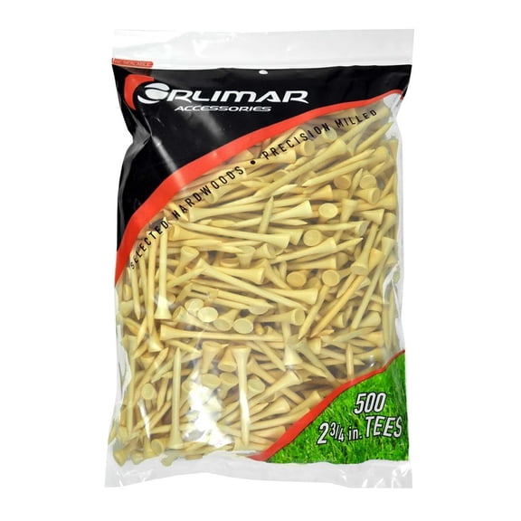 Orlimar 2 3/4-Inch Golf Tees 500-Pack (Natural)