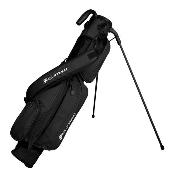 Orlimar 2-Way Top Pitch 'n' Putt Synthetic Leather Sunday Bag, Synthetic Leather, Black