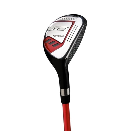 Orlimar ATS Junior Boys Hybrid Golf Club -Red/Black Ages 9-12 Kids, LH #5 21* - Left-Handed