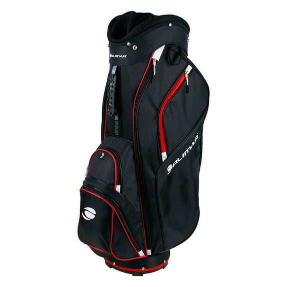 Orlimar Golf CRX 14.6 14-Way Divided Top Golf Cart Bag, Black/Red -