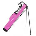 thumbnail image 1 of Orlimar Pitch ’n Putt Lightweight Sunday Golf Bag with Stand, Rose Pink, 1 of 3