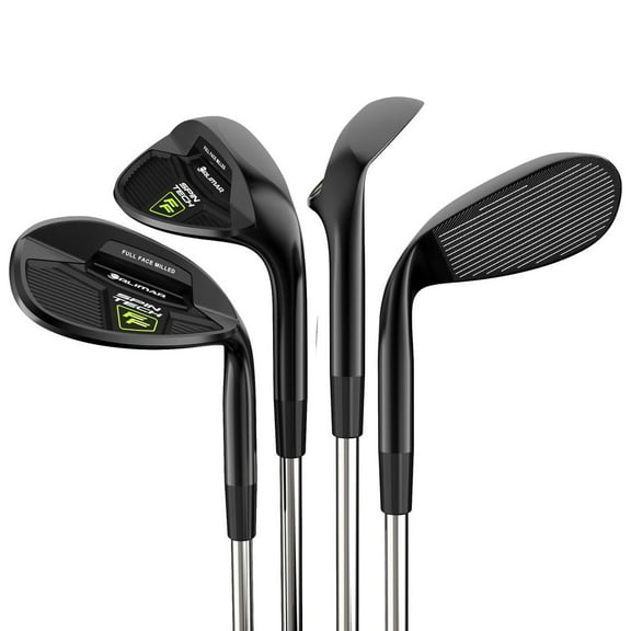 Orlimar Golf Spin Tech Full Face 4-Piece Black Wedge Set, 52/56/60/64 Left Hand