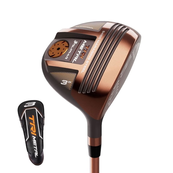 Orlimar TriMetal Golf Fairway Wood Right-Handed 3-Wood 15 Degree Stiff Flex 1-Pack