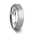 thumbnail image 1 of Orloff White Tungsten Ring With Raised Brush Finished Center, 1 of 4