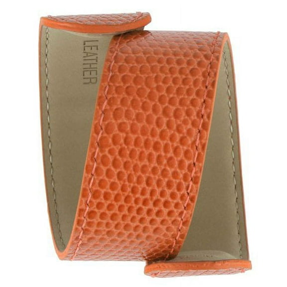 Orlogi Extra Leather Slap Watch Band - Orange