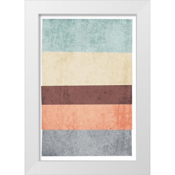 Orlov, Irena 11x14 White Modern Wood Framed Museum Art Print Titled - Geometric Shapes VI