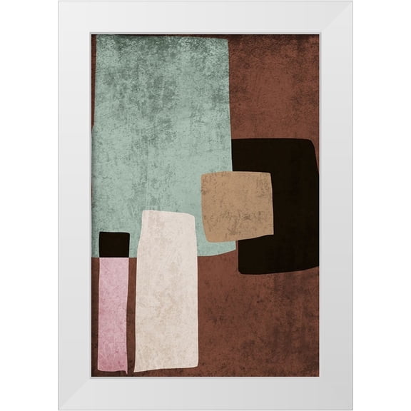 Orlov, Irena 11x14 White Modern Wood Framed Museum Art Print Titled - Mid Century Modern Art Abstract Shapes V