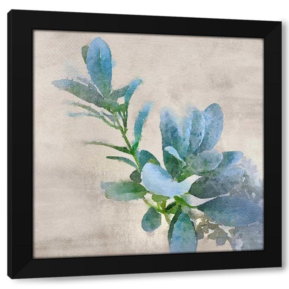 Irena Orlov 12x12 Black Modern Wood Framed Wall Art Titled - Delicate Balance