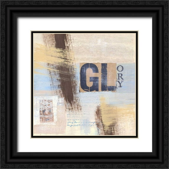 Orlov, Irena 12x12 Black Ornate Wood Framed with Double Matting Museum Art Print Titled - Abstract Inspiration III