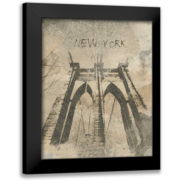 Orlov, Irena 12x14 Black Modern Framed Museum Art Print Titled - Remembering New York