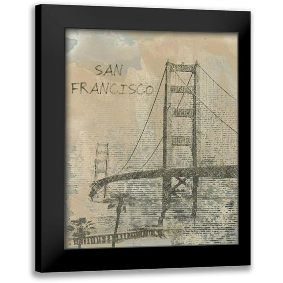 Orlov, Irena 12x14 Black Modern Framed Museum Art Print Titled - Remembering San Francisco