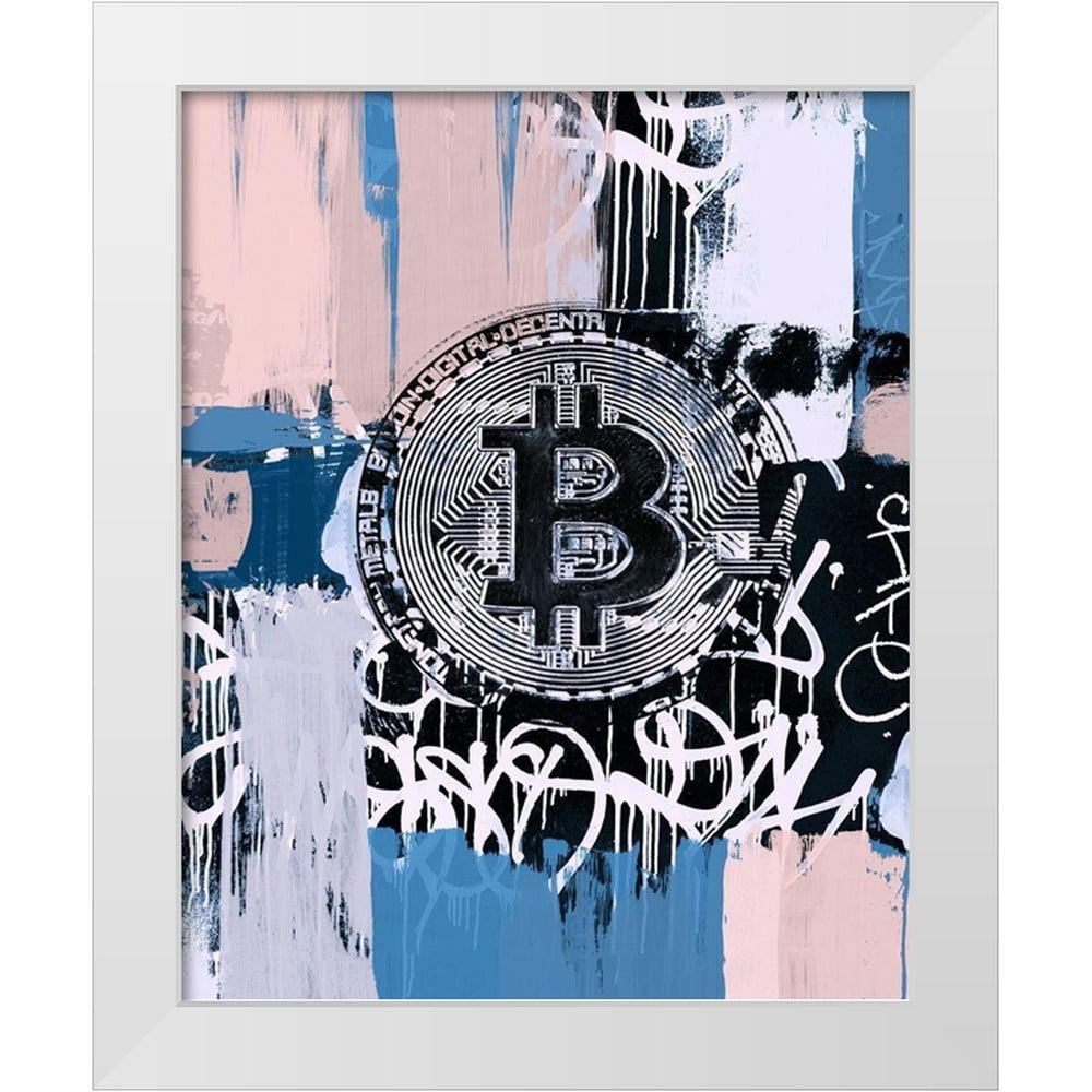 Orlov, Irena 12x14 White Modern Wood Framed Museum Art Print Titled - Crypto  Currency Bitcoin Graffiti II - Walmart.com