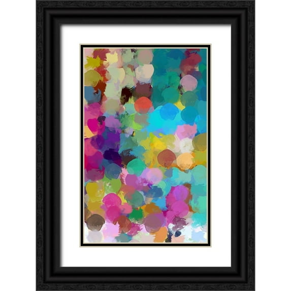 Orlov, Irena 13x18 Black Ornate Wood Framed with Double Matting Museum Art Print Titled - Bohemian Color Expression V