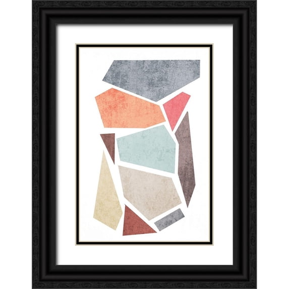 Orlov, Irena 13x18 Black Ornate Wood Framed with Double Matting Museum Art Print Titled - Geometric Shapes III