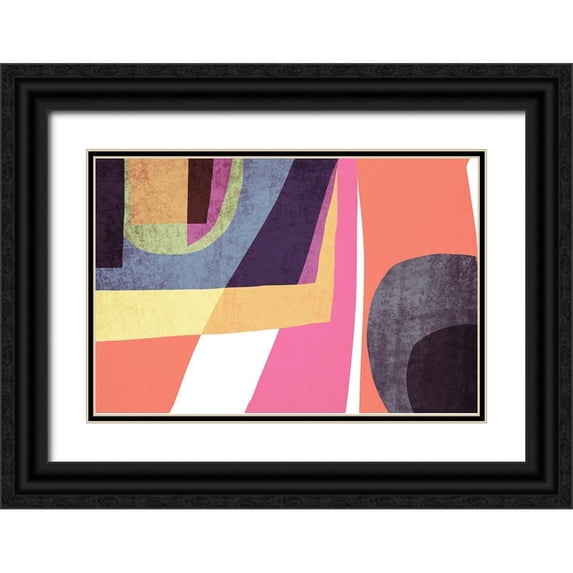 Orlov, Irena 14x11 Black Ornate Wood Framed with Double Matting Museum Art Print Titled - Art Shape Colors design VI