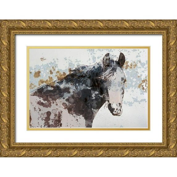 Orlov, Irena 14x11 Gold Ornate Wood Framed with Double Matting Museum Art Print Titled - American Paint Horse