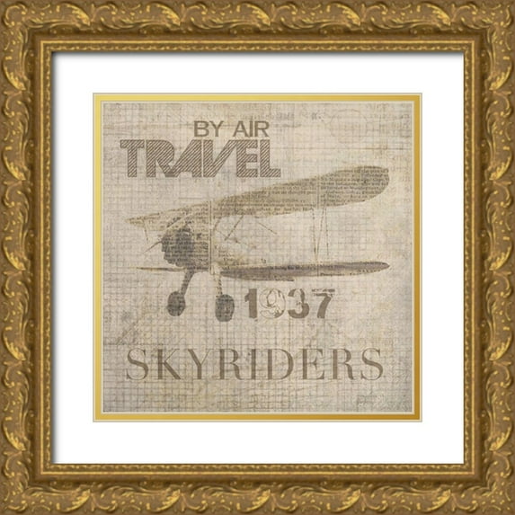 Orlov, Irena 15x15 Gold Ornate Wood Framed with Double Matting Museum Art Print Titled - Custom Vintage Aviation III