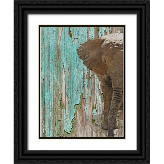 Orlov, Irena 15x18 Black Ornate Wood Framed with Double Matting Museum Art Print Titled - The Elephant II