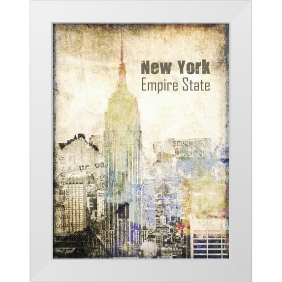 Orlov, Irena 15x18 White Modern Wood Framed Museum Art Print Titled - New York Grunge II