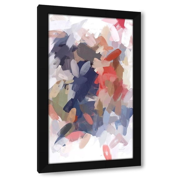Irena Orlov 15x24 Black Modern Wood Framed Wall Art Titled - The Color Movement III