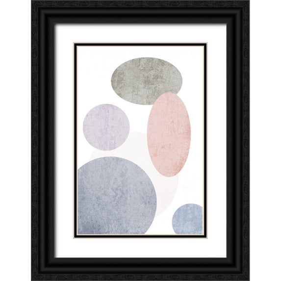 Orlov, Irena 17x24 Black Ornate Wood Framed with Double Matting Museum Art Print Titled - Minimalist Geometric VIII
