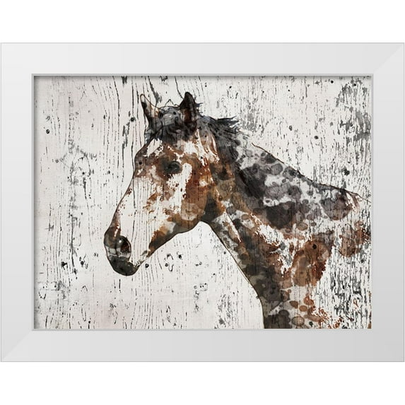 Orlov, Irena 18x15 White Modern Wood Framed Museum Art Print Titled - Galaxy Horse II
