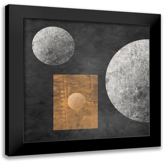 Orlov, Irena 20x20 Black Modern Framed Museum Art Print Titled - Geometry Mystery Moon V