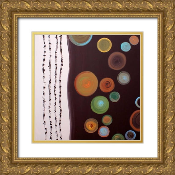 Orlov, Irena 20x20 Gold Ornate Wood Framed with Double Matting Museum Art Print Titled - Balance III