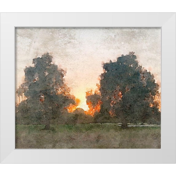 Orlov, Irena 23x20 White Modern Wood Framed Museum Art Print Titled - November Morning Mist II