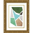 thumbnail image 1 of Orlov, Irena 23x32 Gold Ornate Wood Framed with Double Matting Museum Art Print Titled - Geometric Shapes II, 1 of 4