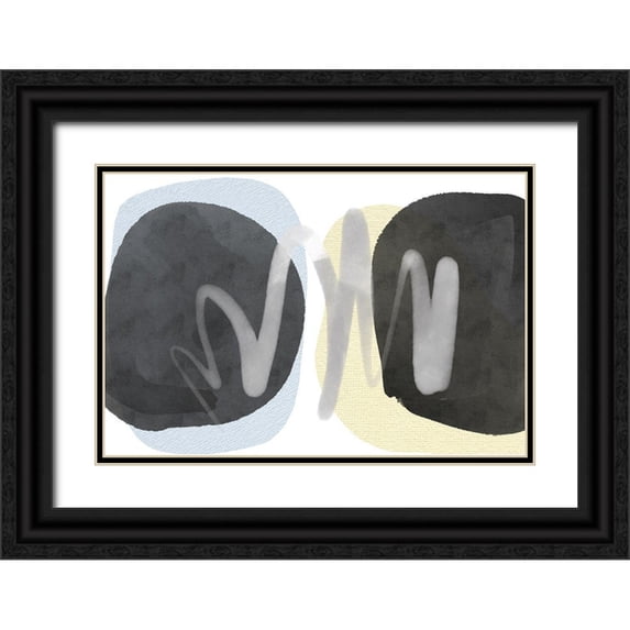 Orlov, Irena 24x17 Black Ornate Wood Framed with Double Matting Museum Art Print Titled - Art Shape Colors design I