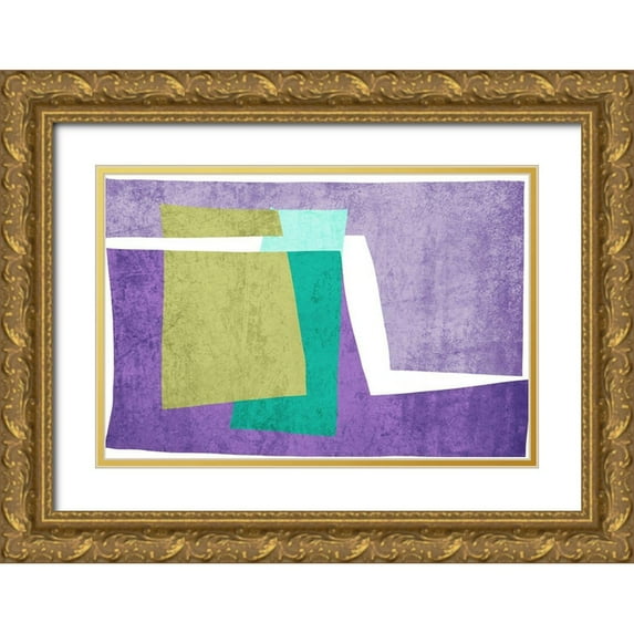 Orlov, Irena 24x17 Gold Ornate Wood Framed with Double Matting Museum Art Print Titled - Art Shape Colors Design XXXX
