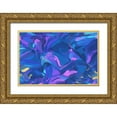 thumbnail image 1 of Orlov, Irena 24x17 Gold Ornate Wood Framed with Double Matting Museum Art Print Titled - Color Burst Abstraction X, 1 of 4