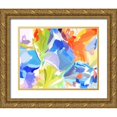 thumbnail image 1 of Orlov, Irena 24x20 Gold Ornate Wood Framed with Double Matting Museum Art Print Titled - Color Burst Abstraction V, 1 of 4