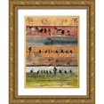 thumbnail image 1 of Orlov, Irena 25x32 Gold Ornate Wood Framed with Double Matting Museum Art Print Titled - Birds on Wood I, 1 of 4