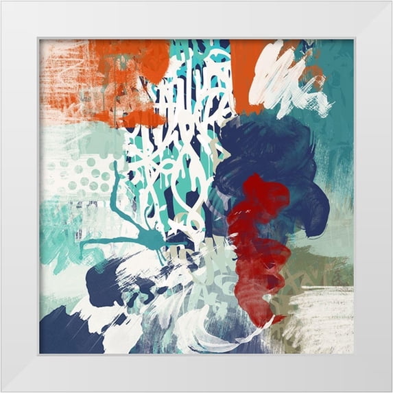 Orlov, Irena 26x26 White Modern Wood Framed Museum Art Print Titled - Freeing Up I