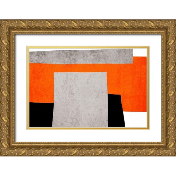 Orlov, Irena 32x23 Gold Ornate Wood Framed with Double Matting Museum Art Print Titled - Art Shape Colors design XIV