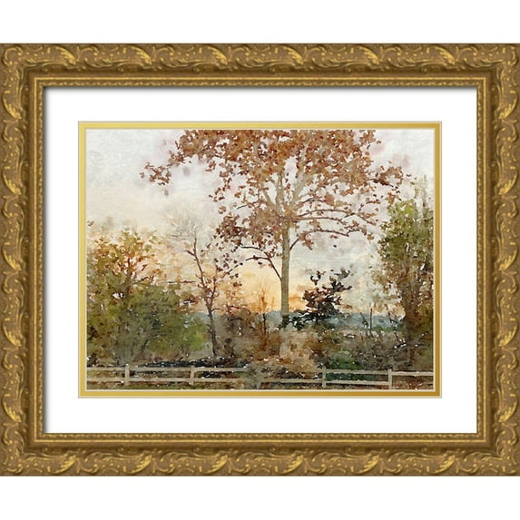 Orlov, Irena 32x25 Gold Ornate Wood Framed with Double Matting Museum Art Print Titled - Quiet place I