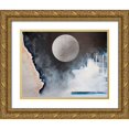 thumbnail image 1 of Orlov, Irena 32x26 Gold Ornate Wood Framed with Double Matting Museum Art Print Titled - Moon and Earth, 1 of 4