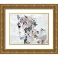 thumbnail image 1 of Orlov, Irena 32x26 Gold Ornate Wood Framed with Double Matting Museum Art Print Titled - Vivid Floral Horse, 1 of 4