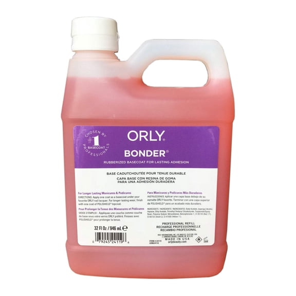 Orly Bonder Rubberized Base Coat For Lasting Adhesion 32 oz