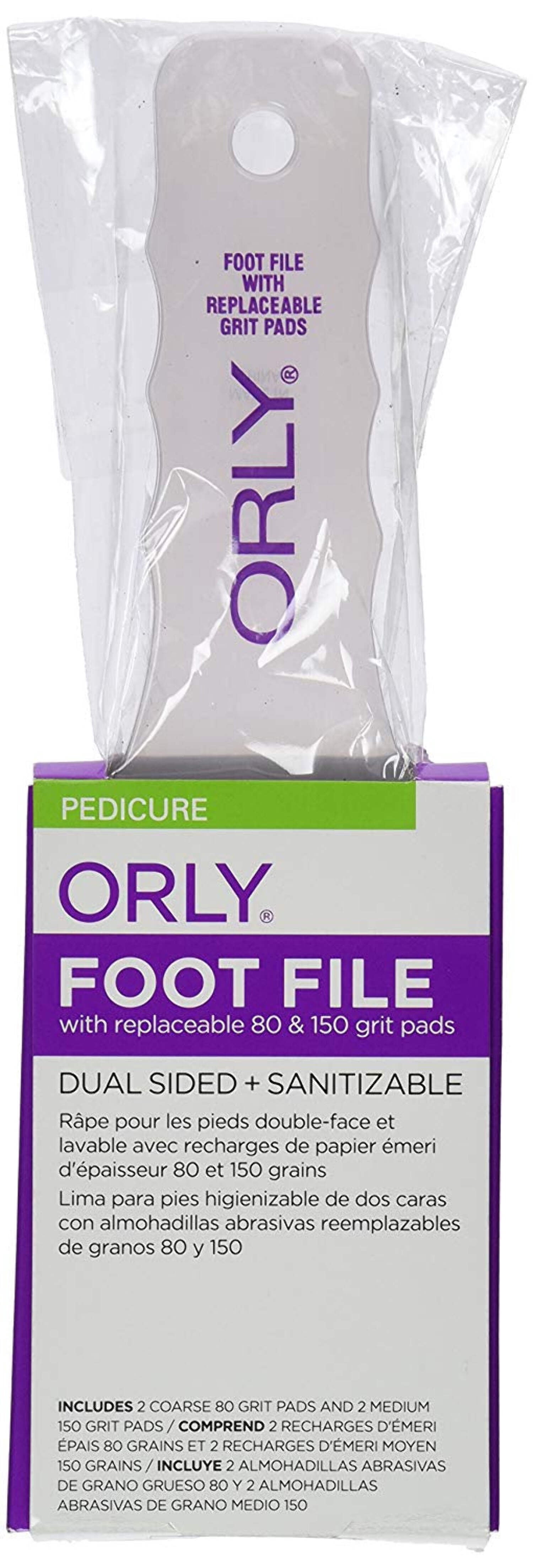 Orly File:photo Orly Foot File with 2 Refill Pads of Each Grit Level #23586 - Walmart.com