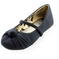 thumbnail image 1 of Orly Simply Petal's Kid's Knotted Flat, Black, 6 M US Toddler, 1 of 1